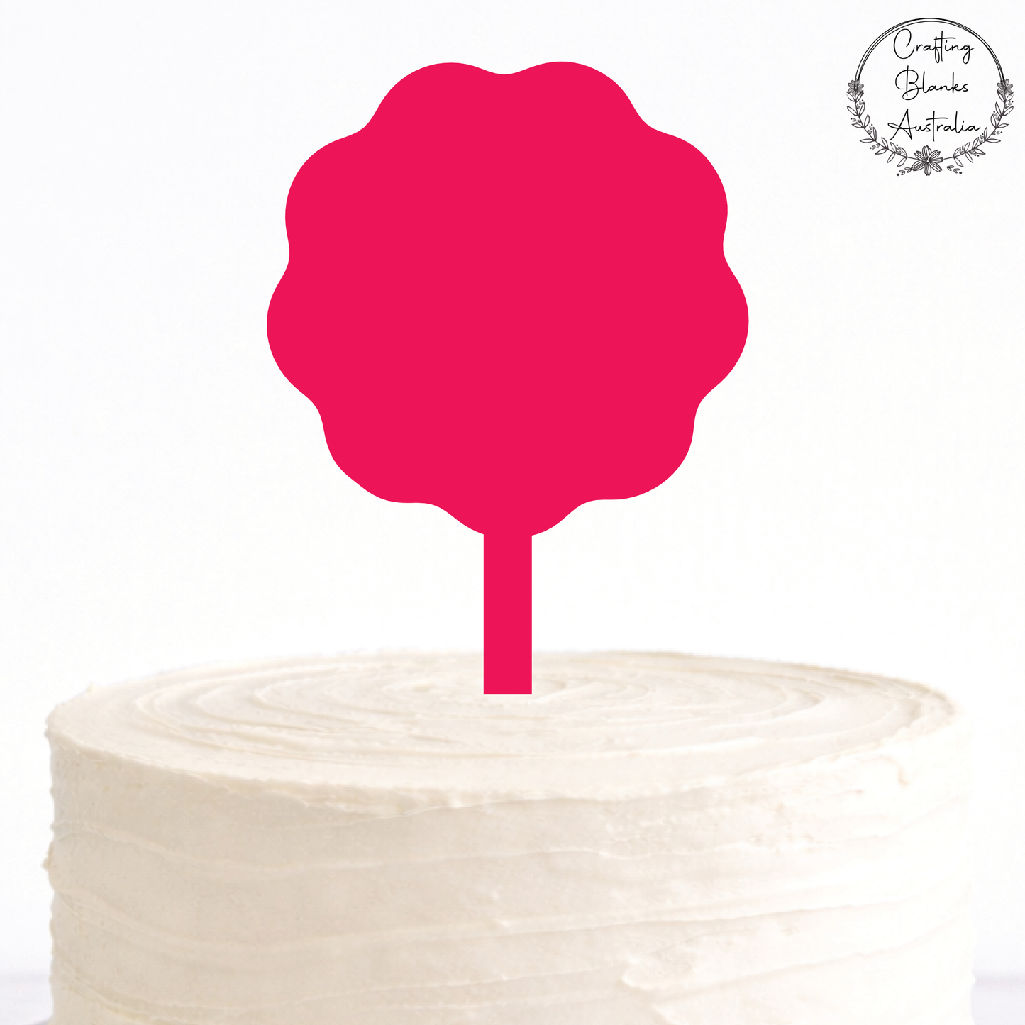 Wavy Circle • Cake topper • 100mm