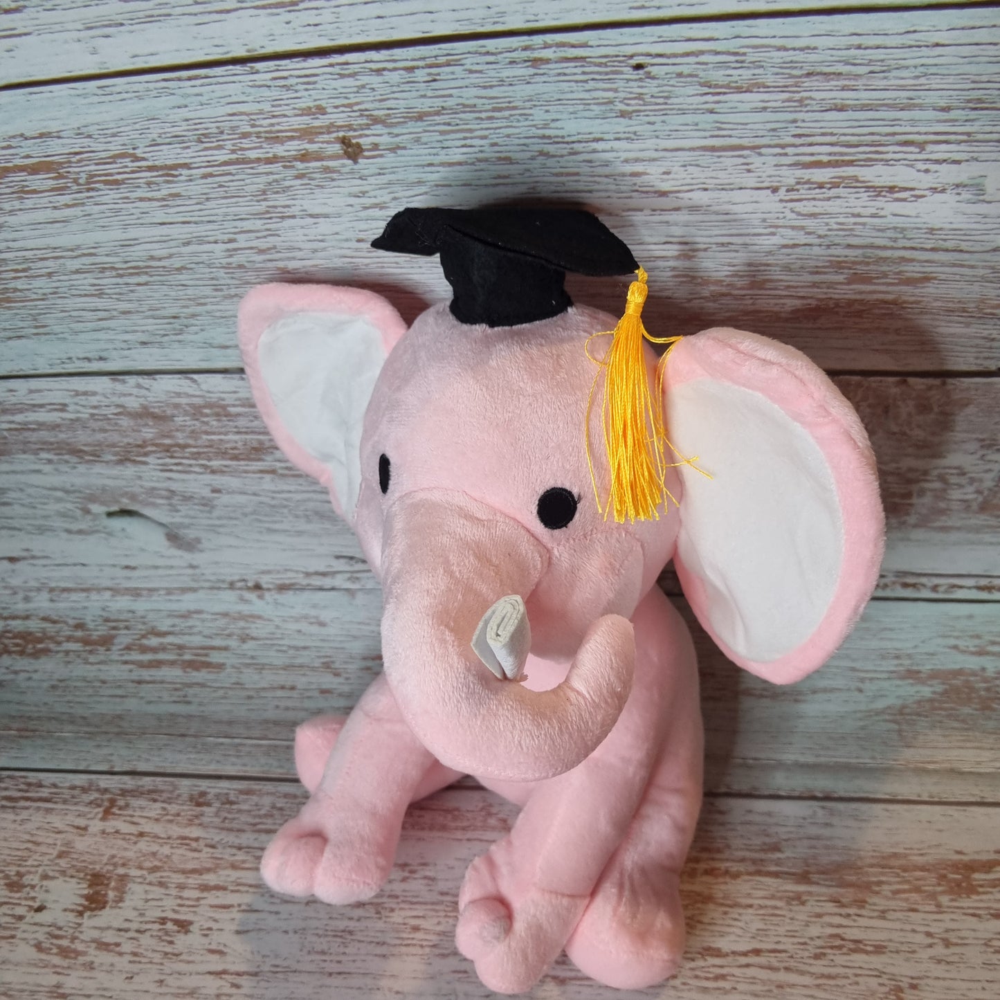 Plush Elephant Graduation Hat