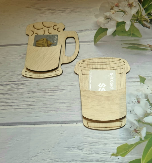 Cup Shape Gift Card holder