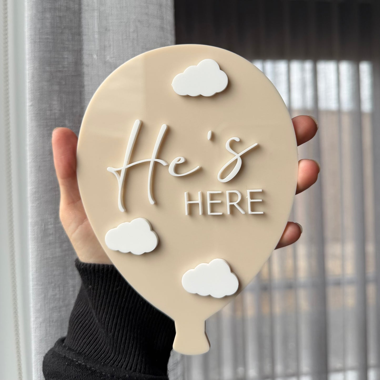 Balloon Birth Announcement Sign