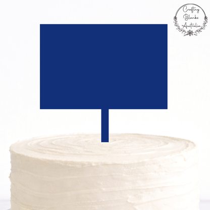 Rectangle • Cake topper • 100mm