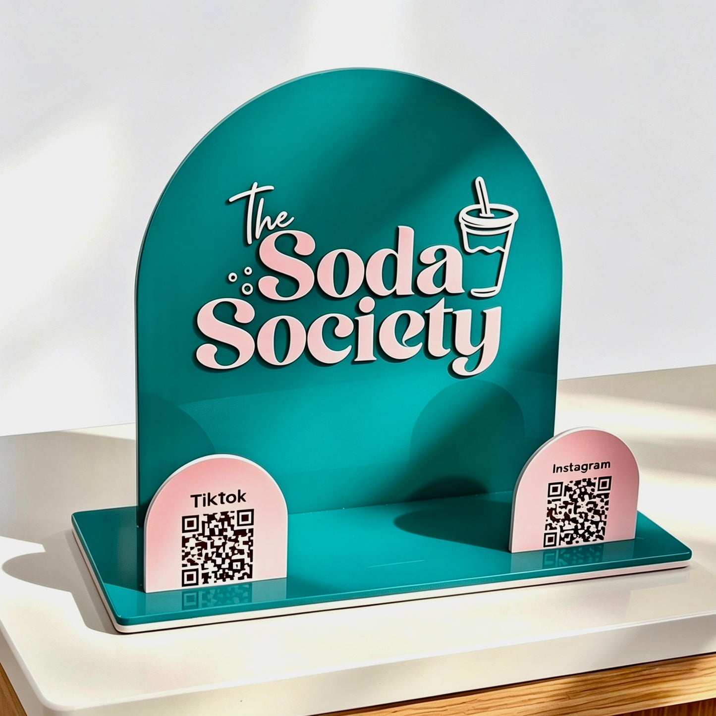 Social Media Signage • QR Code Display