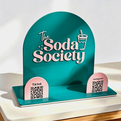 Social Media Signage • QR Code Display