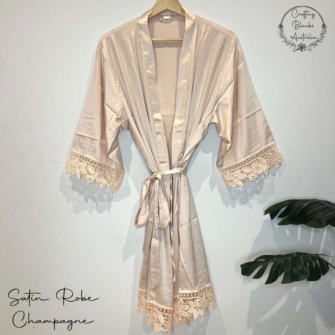 Adult Satin Robes Plus Size