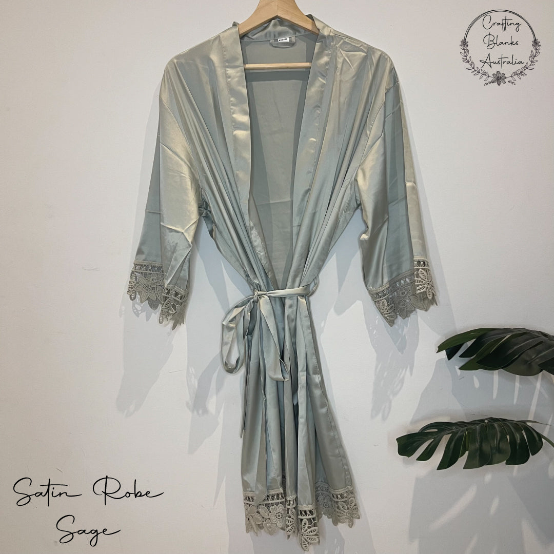 Adult Satin Robes Plus Size