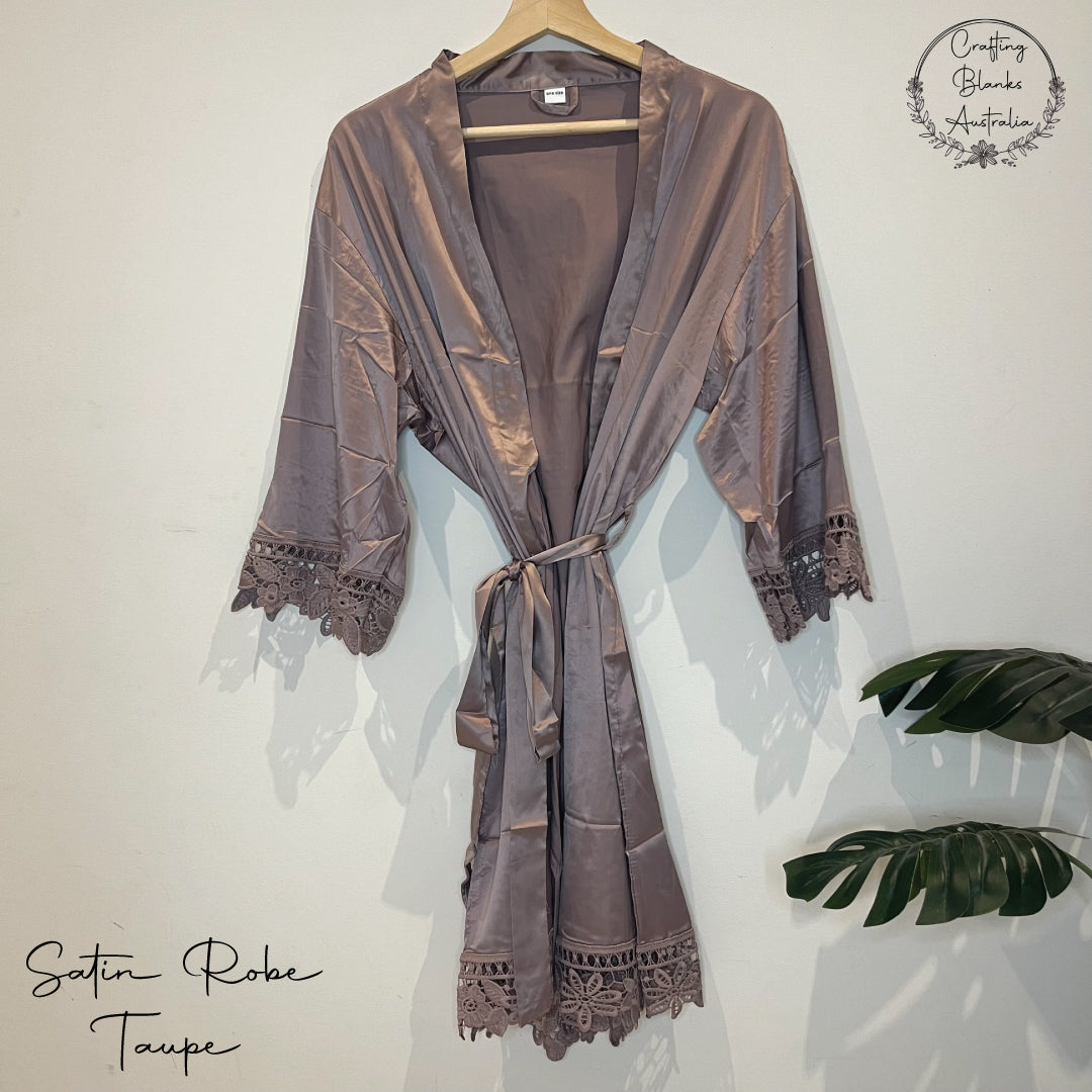 Adult Satin Robes Plus Size