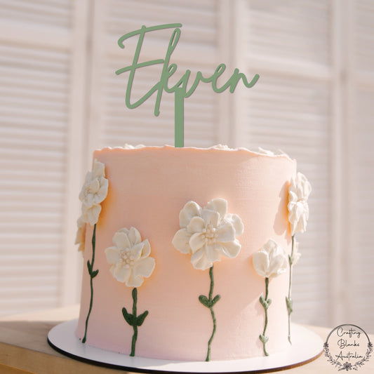 Eleven • Cake Topper • 150mm