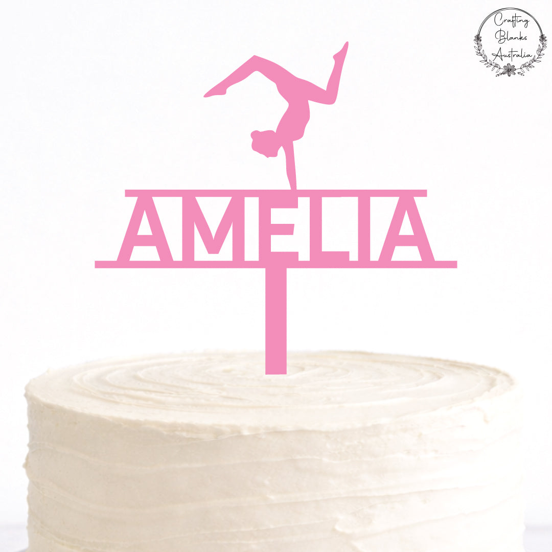 Gymnastics • Custom Cake Topper • 120mm