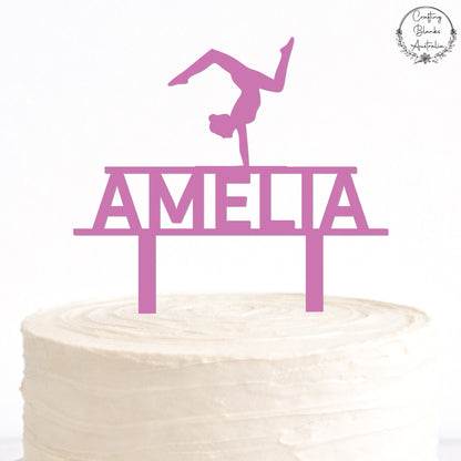 Gymnastics • Custom Cake Topper • 150mm