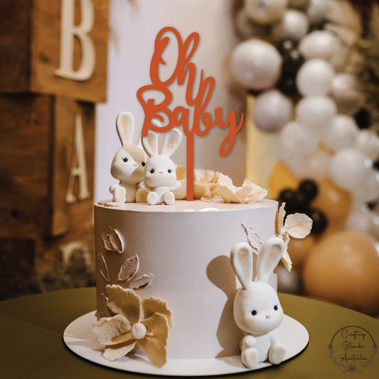 Oh Baby • Cake Topper • 150mm