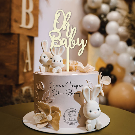 Oh Baby • Cake Topper • 150mm