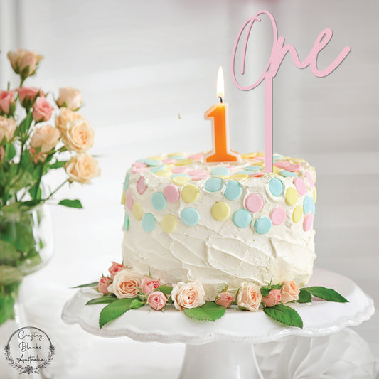 One • Cake Topper • 150mm