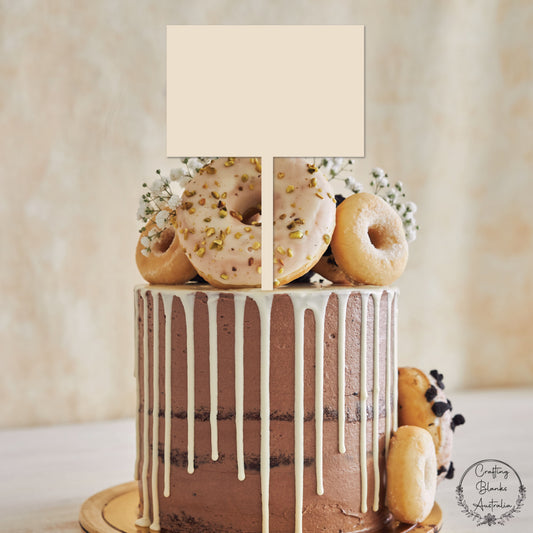 Rectangle • Cake Topper • 70mm