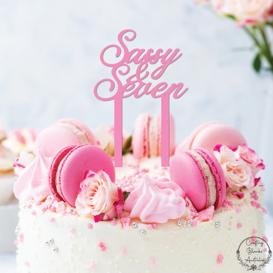 Sassy & Seven • Cake Topper • 150mm