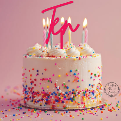 Ten • Cake Topper • 150mm