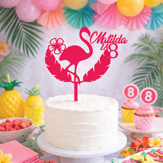 Flamingo • Custom Cake Topper • 120mm