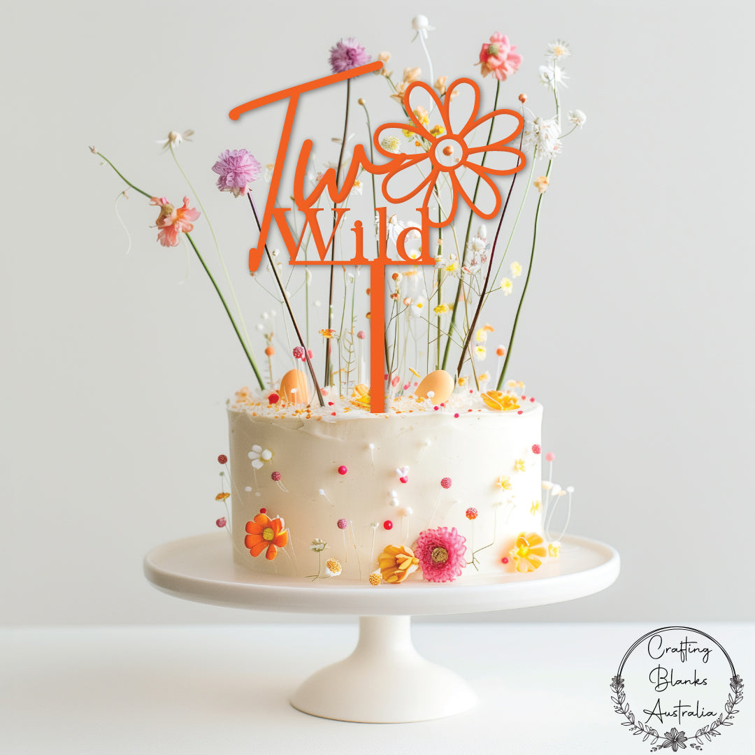 Two Wild • Cake Topper • 150mm