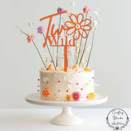 Two Wild • Cake Topper • 150mm