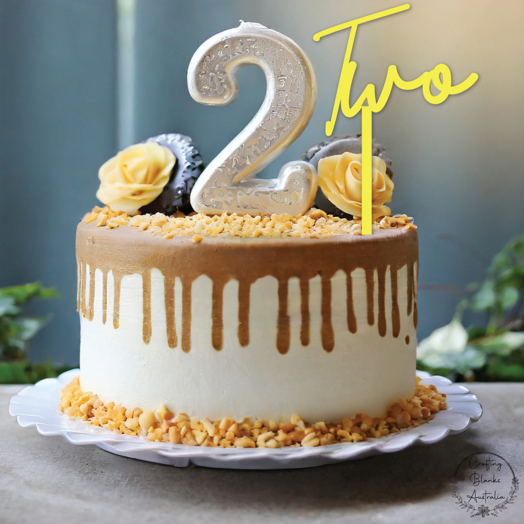 Two • Cake Topper • 150mm