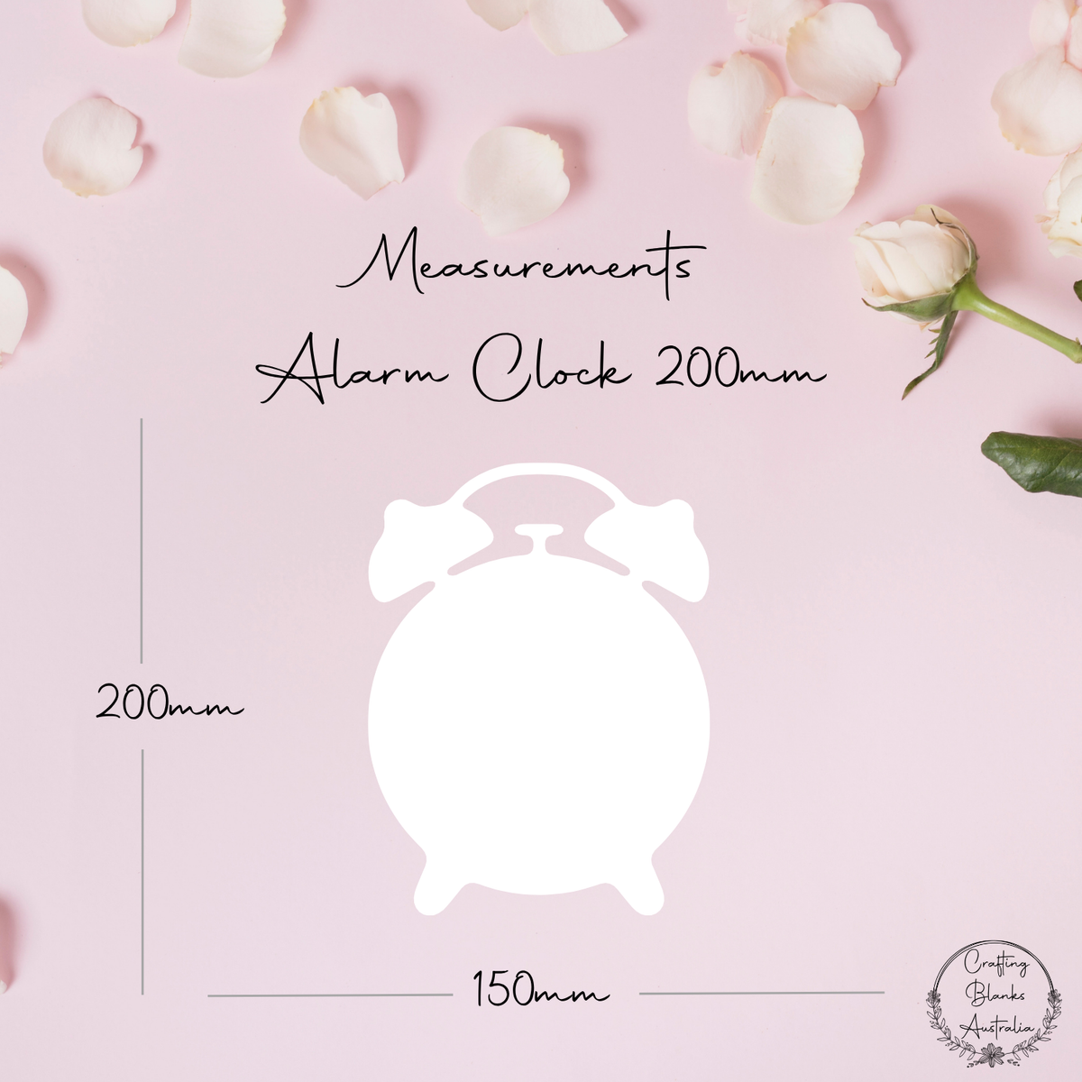 Alarm Clock • Blank Shape • 200mm