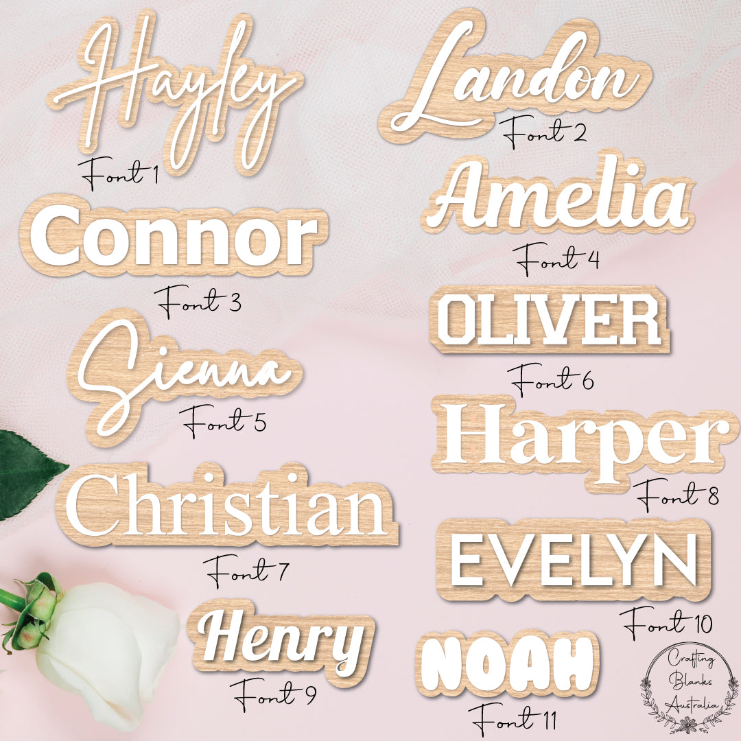 Wording Double Layer • Custom • 100mm