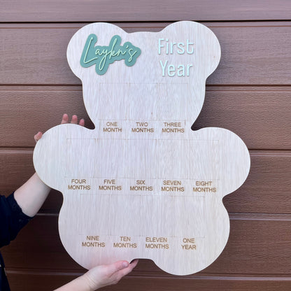 First Year • Milestone Photo Board • Blank