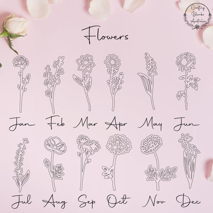 Birth Month Flower Garden Stand