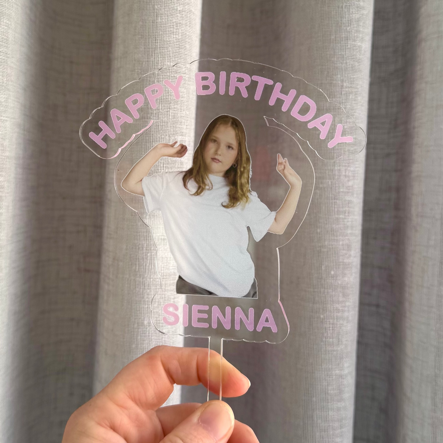 Printed Birthday Cake Topper