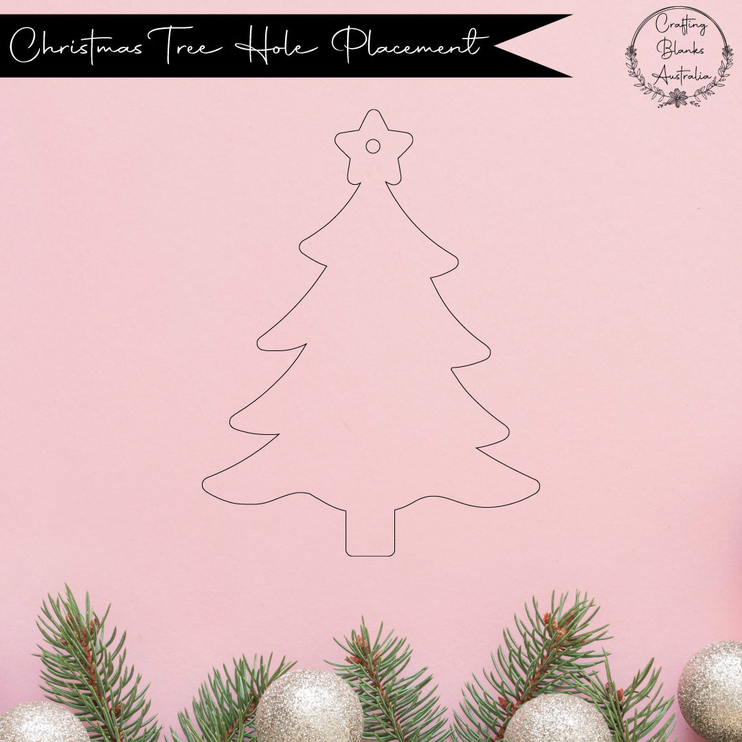 Christmas Tree • Blank Shape • 70mm