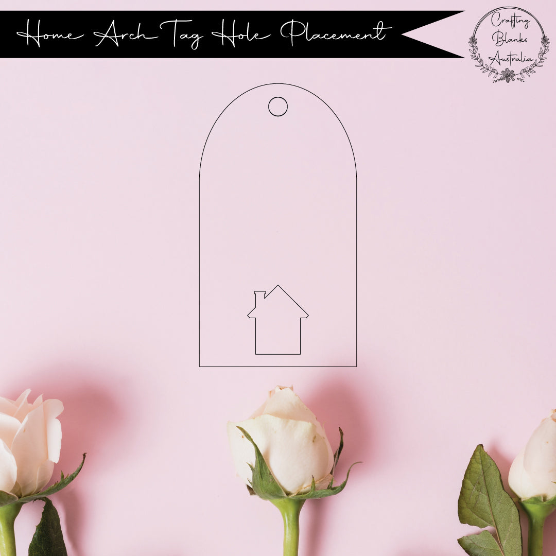 Home • Arch Blank Tag • 40mm x 75mm