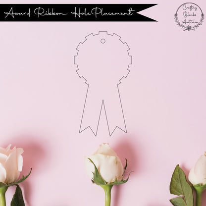 Award ribbon • Blank Shape • 40mm