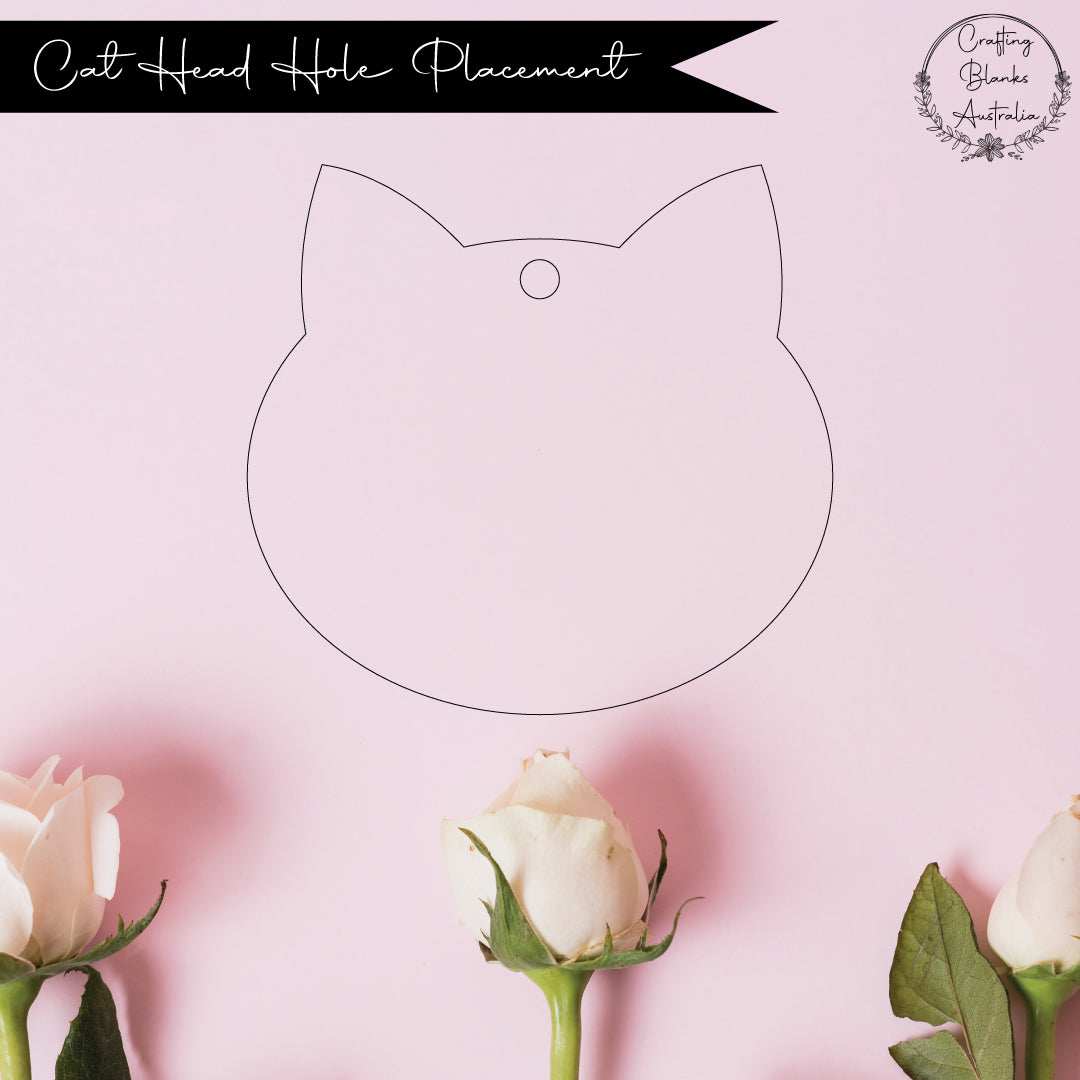 Cat Head • Blank Shape • 100mm