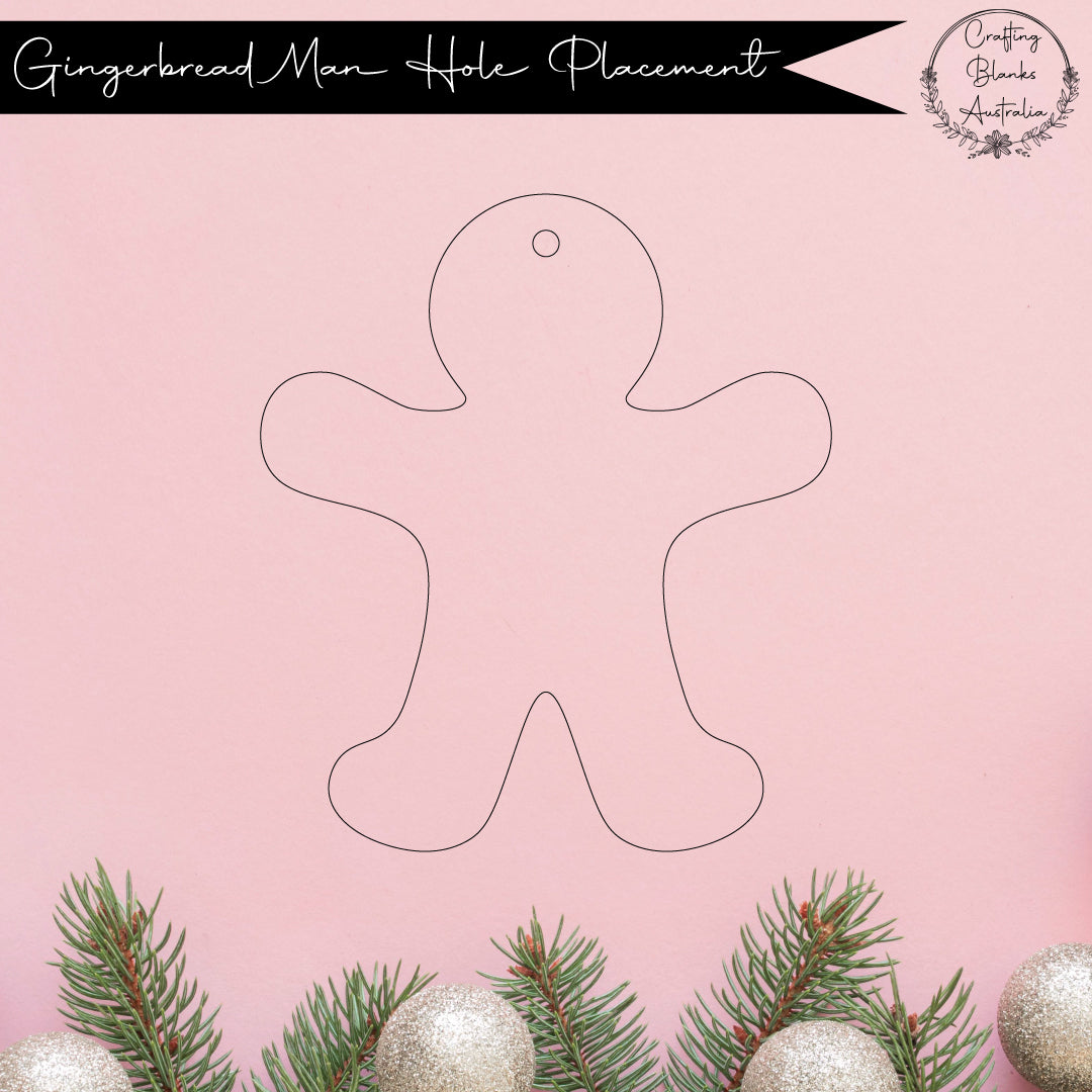 Gingerbread Man • Blank Shape • 100mm