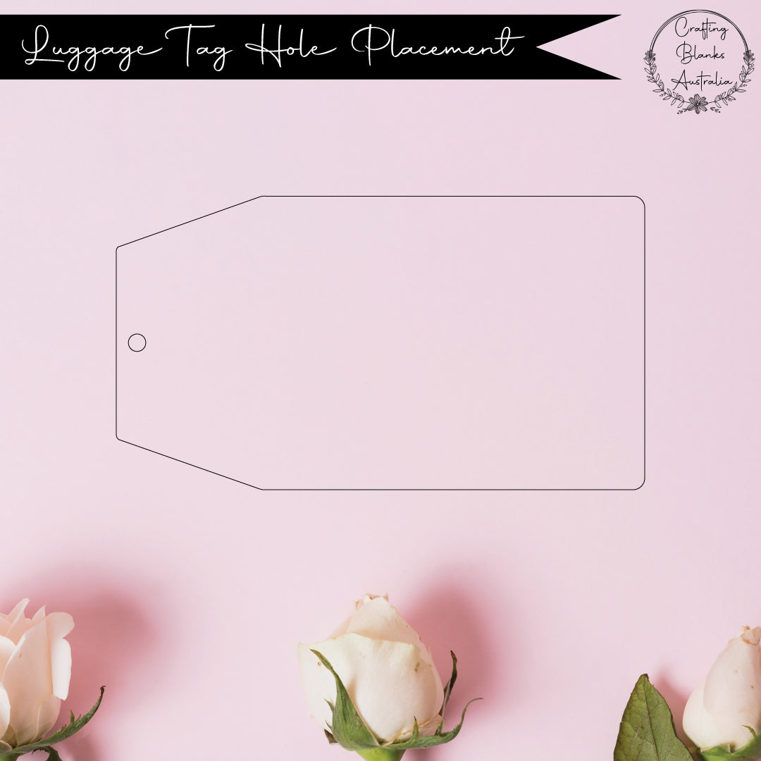 Luggage • Blank Tag • Placecard • 50mm x 90mm