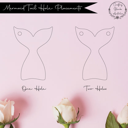 Mermaid Tail • Blank Shape • 50mm