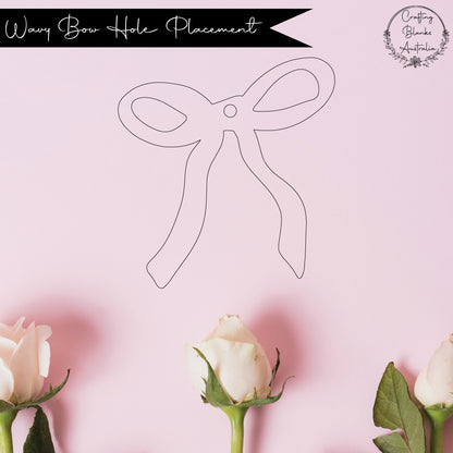 Wavy Bow • Blank Shape • 70mm