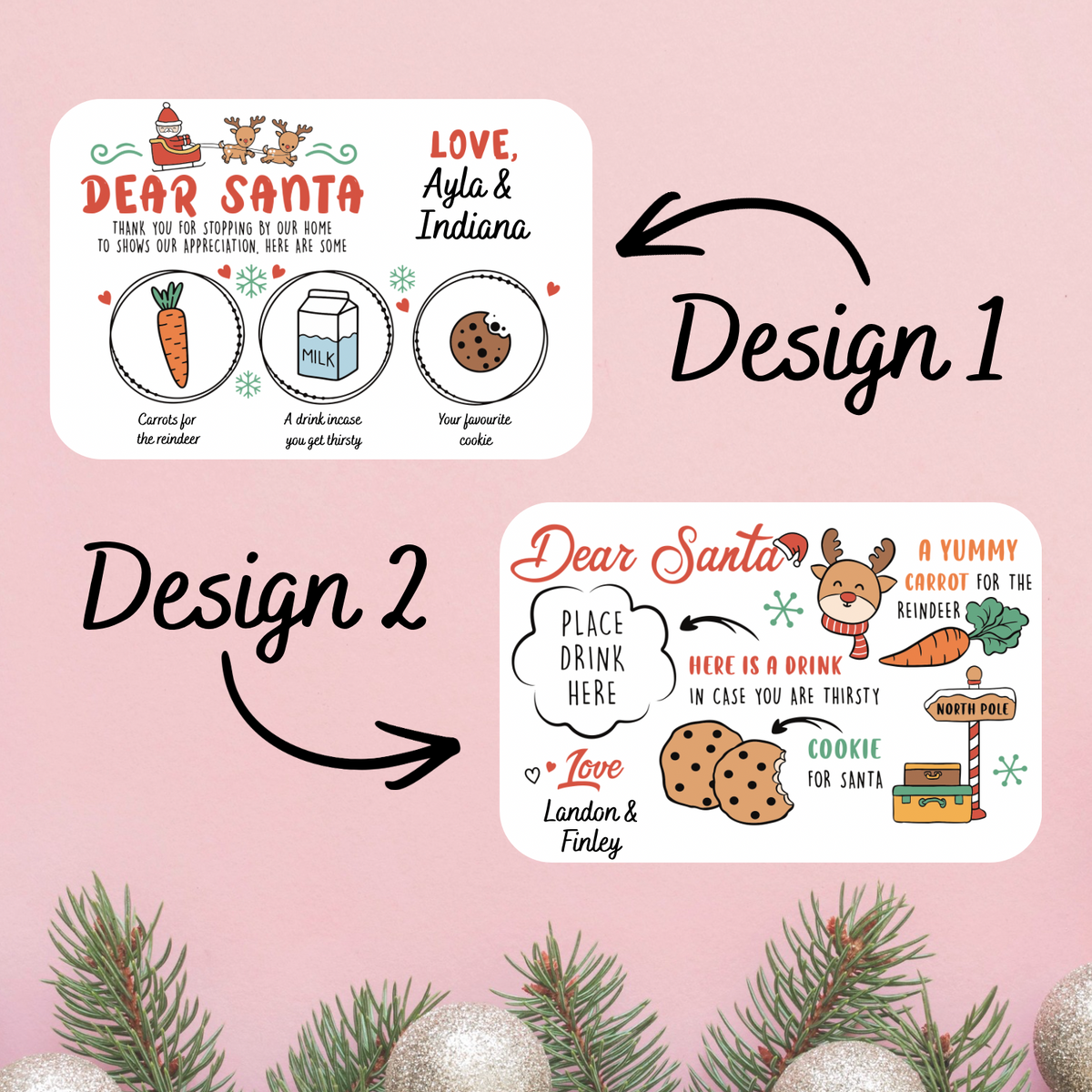 Santa Treat Tray • Printed • Personalised