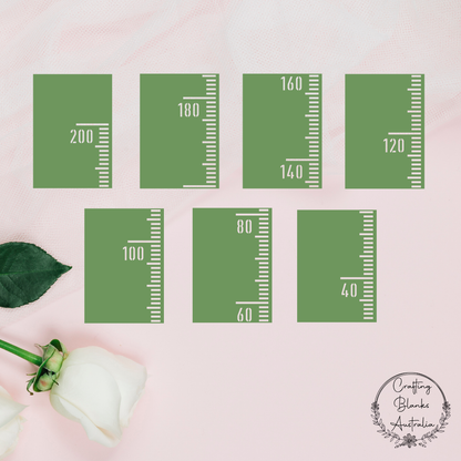 Growth Chart Ruler • Rectangle • 200cm