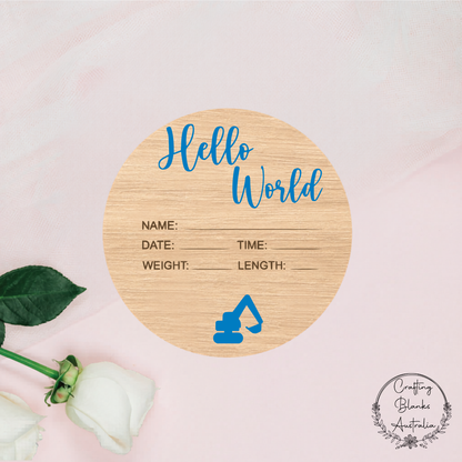 Hello World Birth Announcement Sign