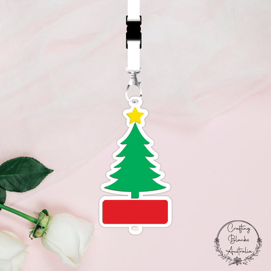 Christmas Tree • Lanyard • Blank Tag