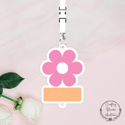 Flower • Lanyard • Blank Tag
