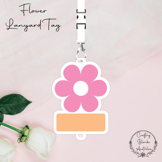 Flower • Lanyard • Blank Tag