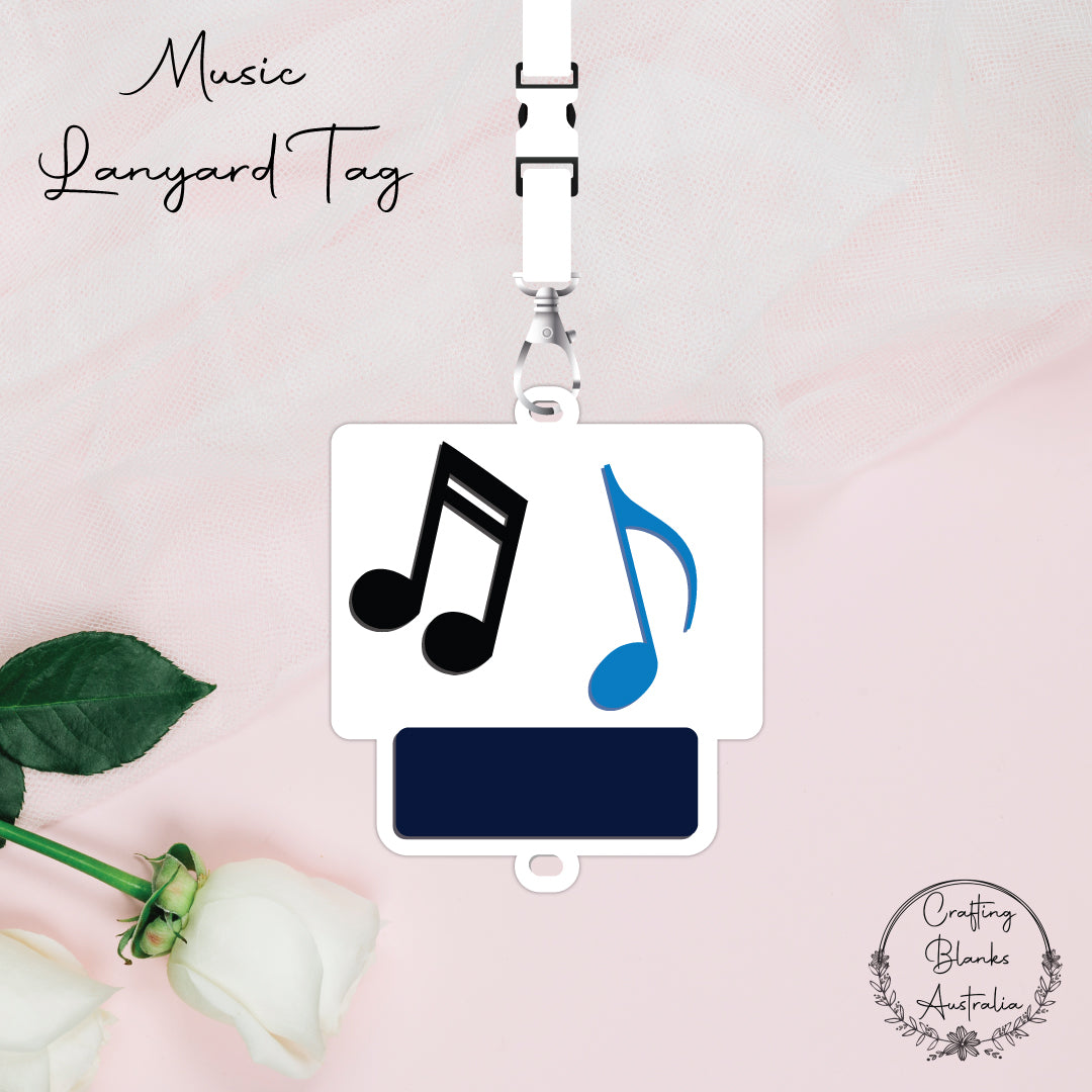 Music • Lanyard • Blank Tag