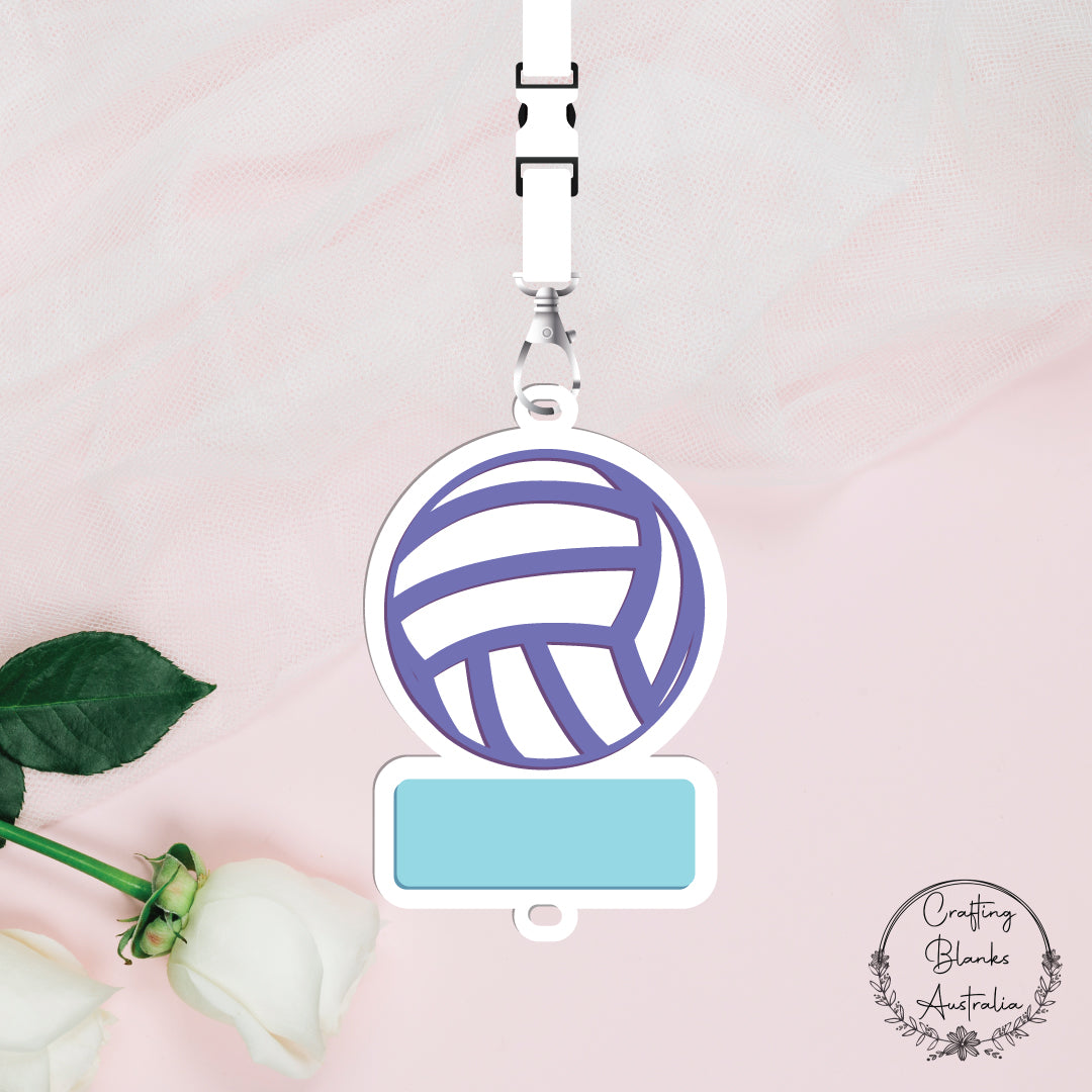 Netball • Lanyard • Blank Tag