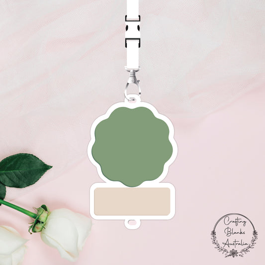 Wavy Circle • Lanyard • Blank Tag
