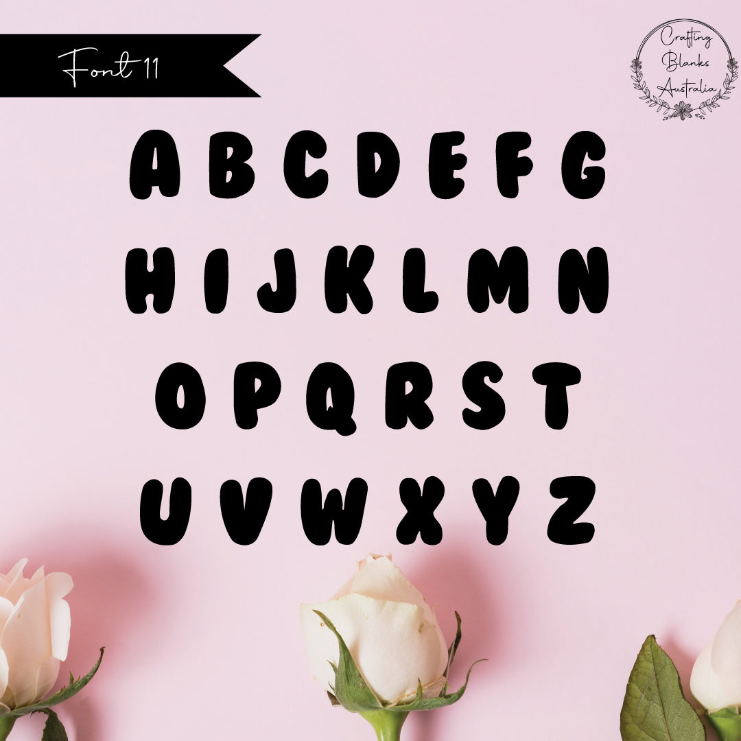 Single Letters • Blank Shape • 70mm