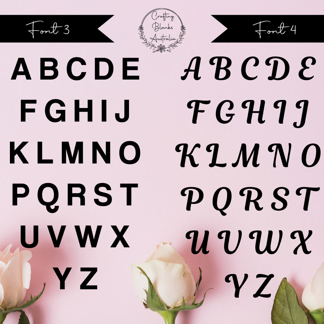 Single Letters • Blank Shape • 70mm