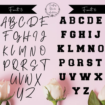 Single Letters • Blank Shape • 100mm