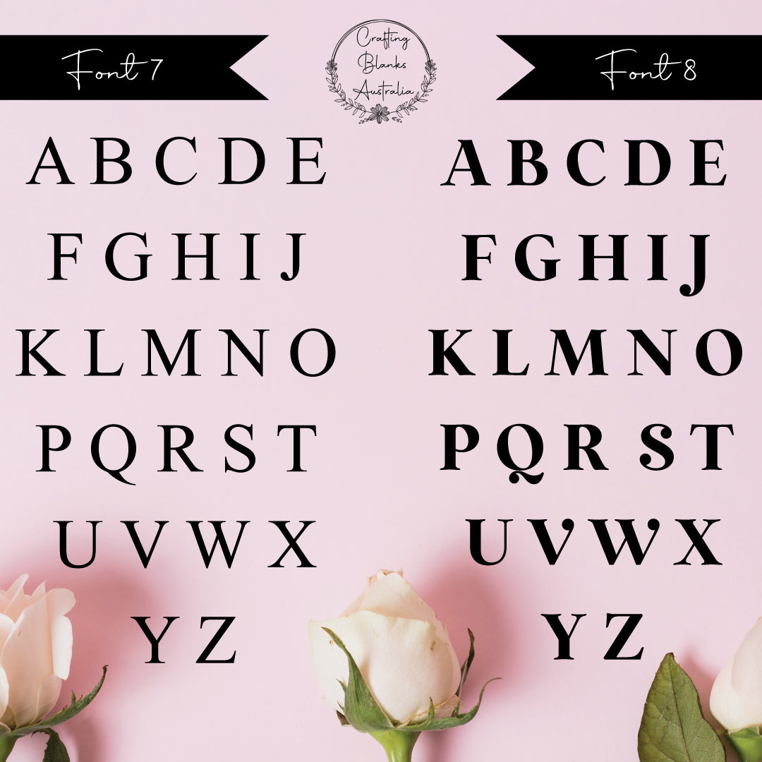 Single Letters • Blank Shape • 70mm