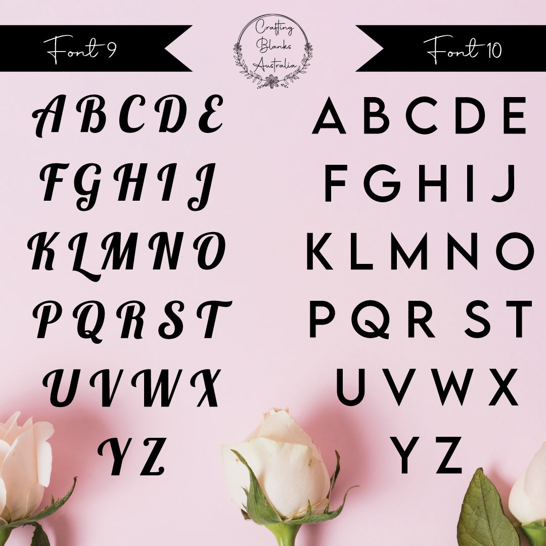 Single Letters • Blank Shape • 70mm